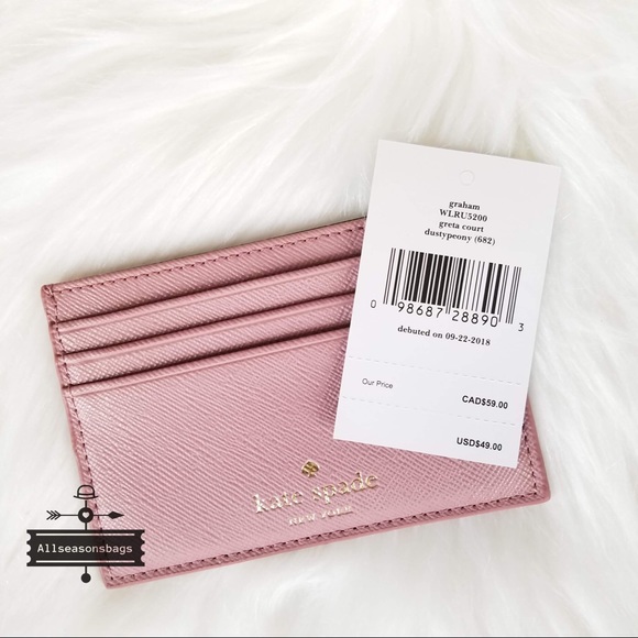 Kate spade Ina Greta Satchel Peony Card case SET - Picture 6 of 8
